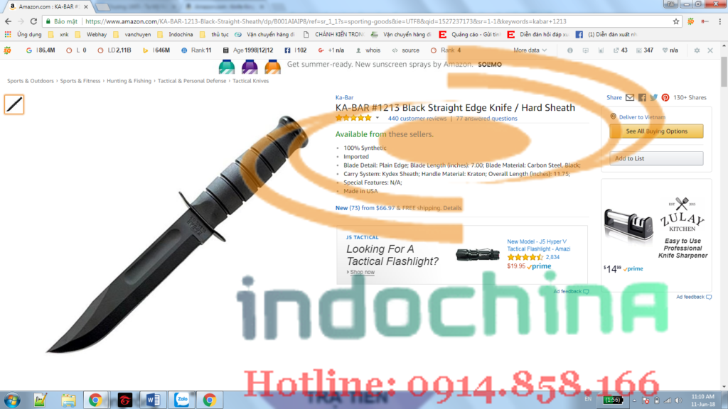 Ship dao trên Amazon về Việt Nam