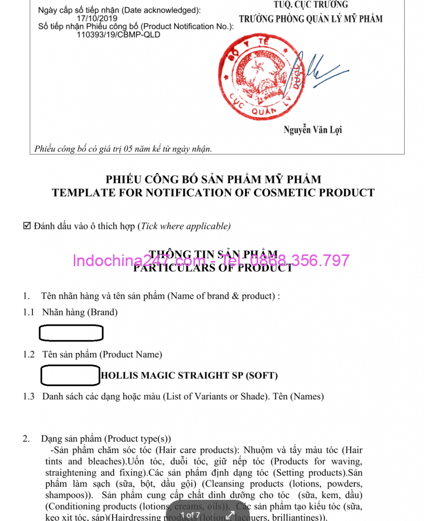 Vận chuyển xuất nhập khẩu mỹ phẩm - thuốc uốn tóc từ Hàn Quốc